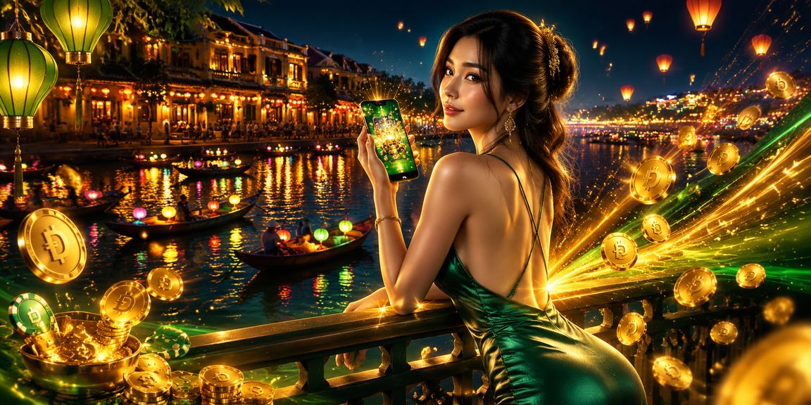Người chơi trải nghiệm slot game trực tuyến tại Hội An trên thiết bị di động
